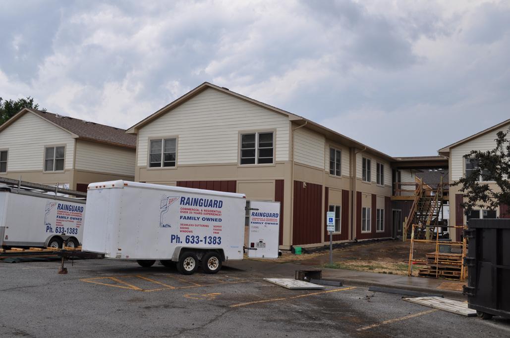 The new look of Larkspur Court. Still undergoing some renovations. 