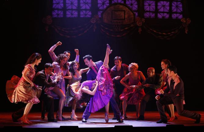 Michelle Alves (Anita) and Andres Acosta (Bernardo) dazzle at the school dance in West Side Story.