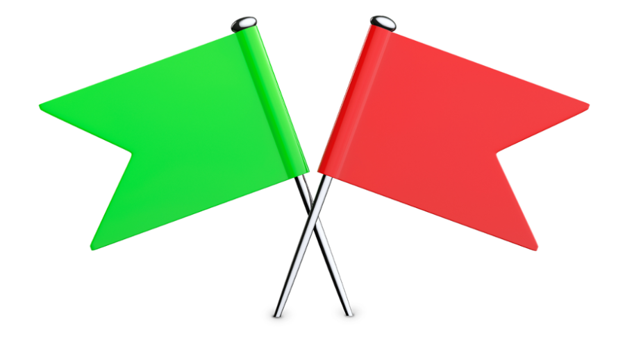 The Psychology of Red & Green Flags in Relationships