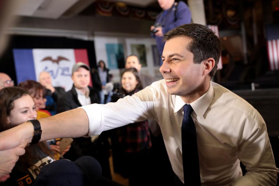 Pete Buttigieg shaking hands during 2020 campaign | Photo Credit: Gage Skidmore via Creative Commons