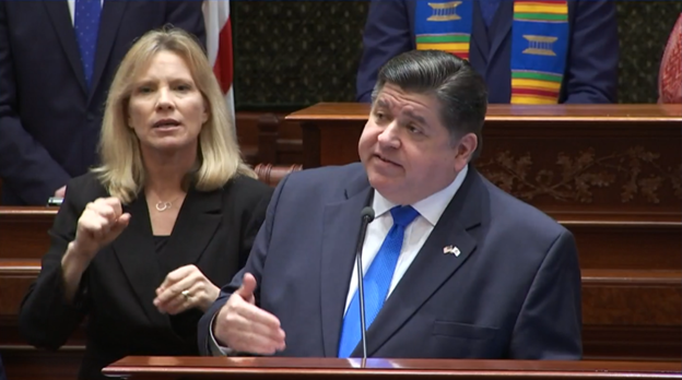 Gov.+JB+Pritzker+%28D-IL%29+gives+the+2023+State+of+the+State+and+Budget+Address+in+Springfield+%7C+Photo+credit%3A+BlueRoomStream.com