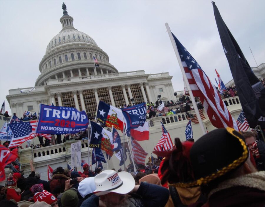 Trump supporters storming the U.S. Capitol on January 6th | Photo credit: Tyler Merbler from USA, CC BY 2.0, via Wikimedia Commons