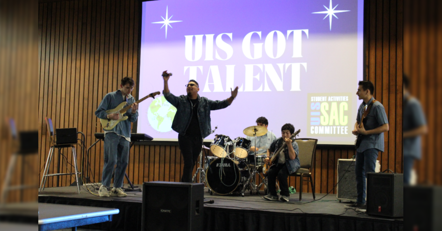 A music band, and audience favorite, contesting at the UIS Got Talent | Photo credit: Bwayisak Tanko