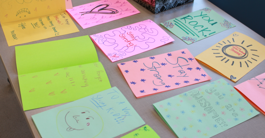 Hand-crafted cards for hospitalized kids | Photo Credit: Bwayisak Tanko