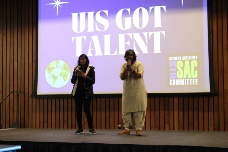 A duo at the UIS Got Talent | Photo credit: Bwayisak Tanko