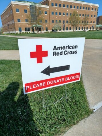 American Red Cross Lawn Sign | Photo credit: Theaibold Kennon III