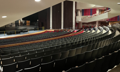 Sangamon Auditorium at the University of Illinois Springfield | Photo credits: Tarkan Barutçu