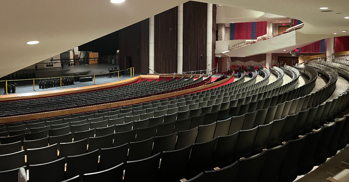 Sangamon Auditorium at the University of Illinois Springfield | Photo credits: Tarkan Barutçu