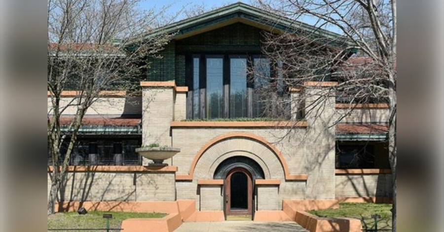 The Dana-Thomas House was the first blank check commission work for famed designer Frank Lloyd Wright (Cr: Dana-Thomas.org)