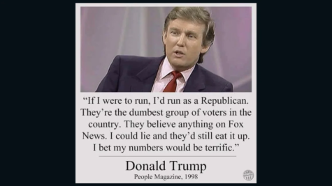 This Donald J. Trump quote calling Republicans ‘the dumbest group of voters never existed. Image source: CNN