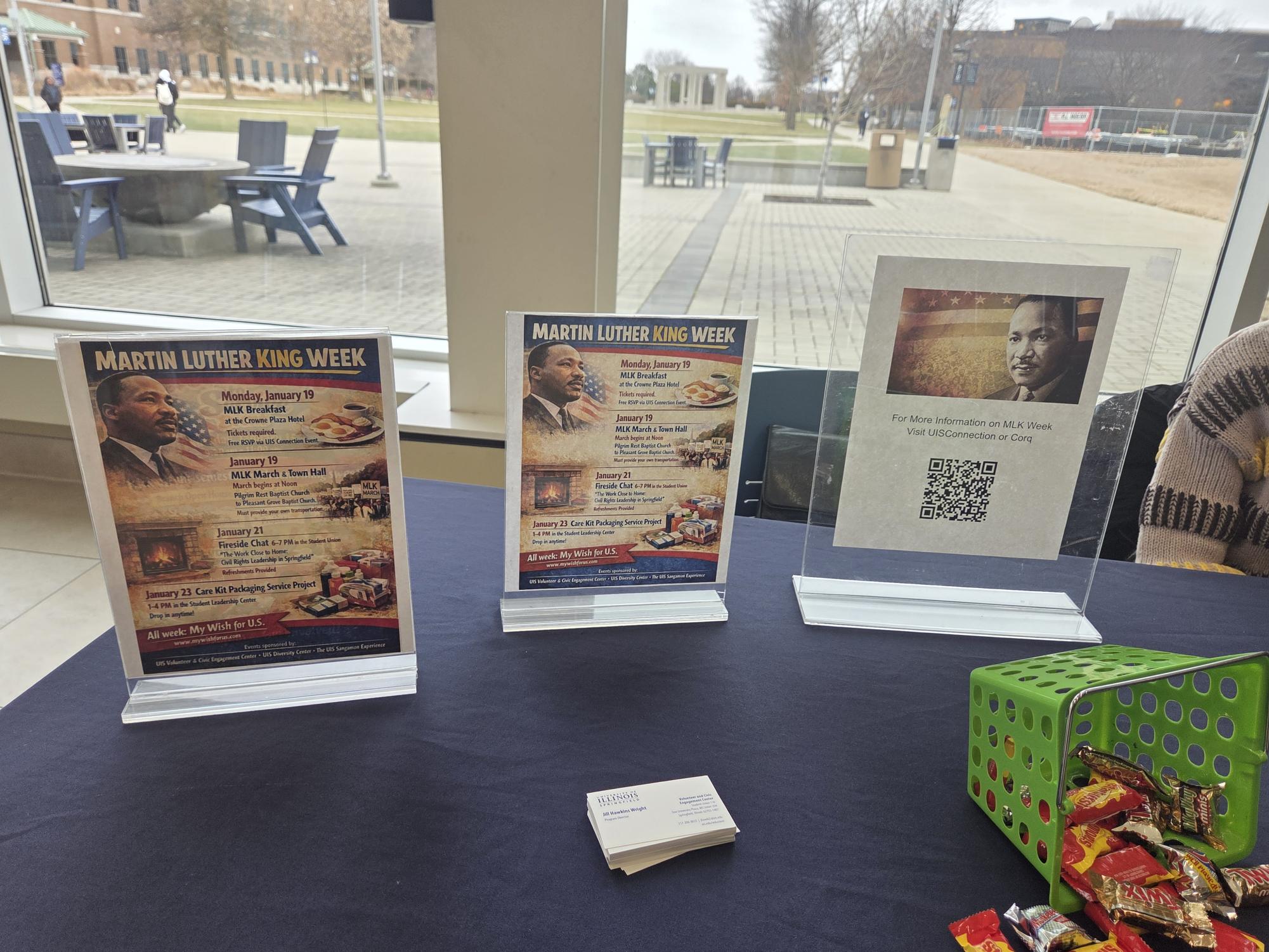 UIS organizations prepare programming in honor of Martin Luther King Jr. Day