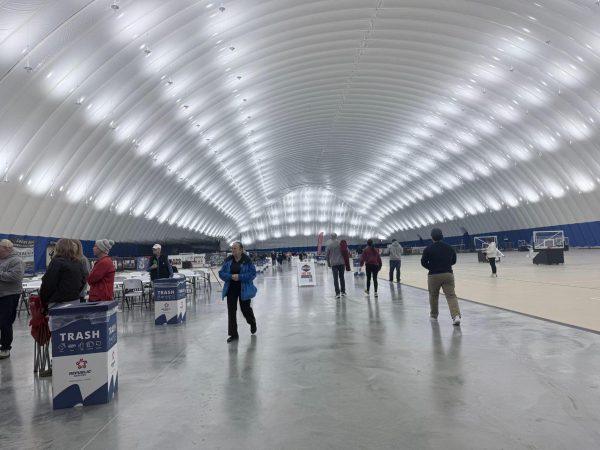 The view of the Springfield Clinic Dome at the Scheels Sports Park entrance.