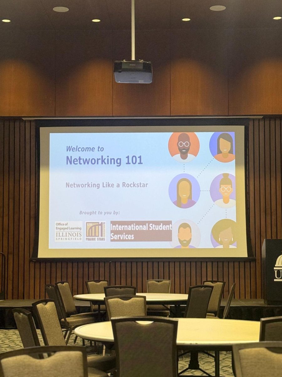 The beginning setup of the Networking 101 Event.
